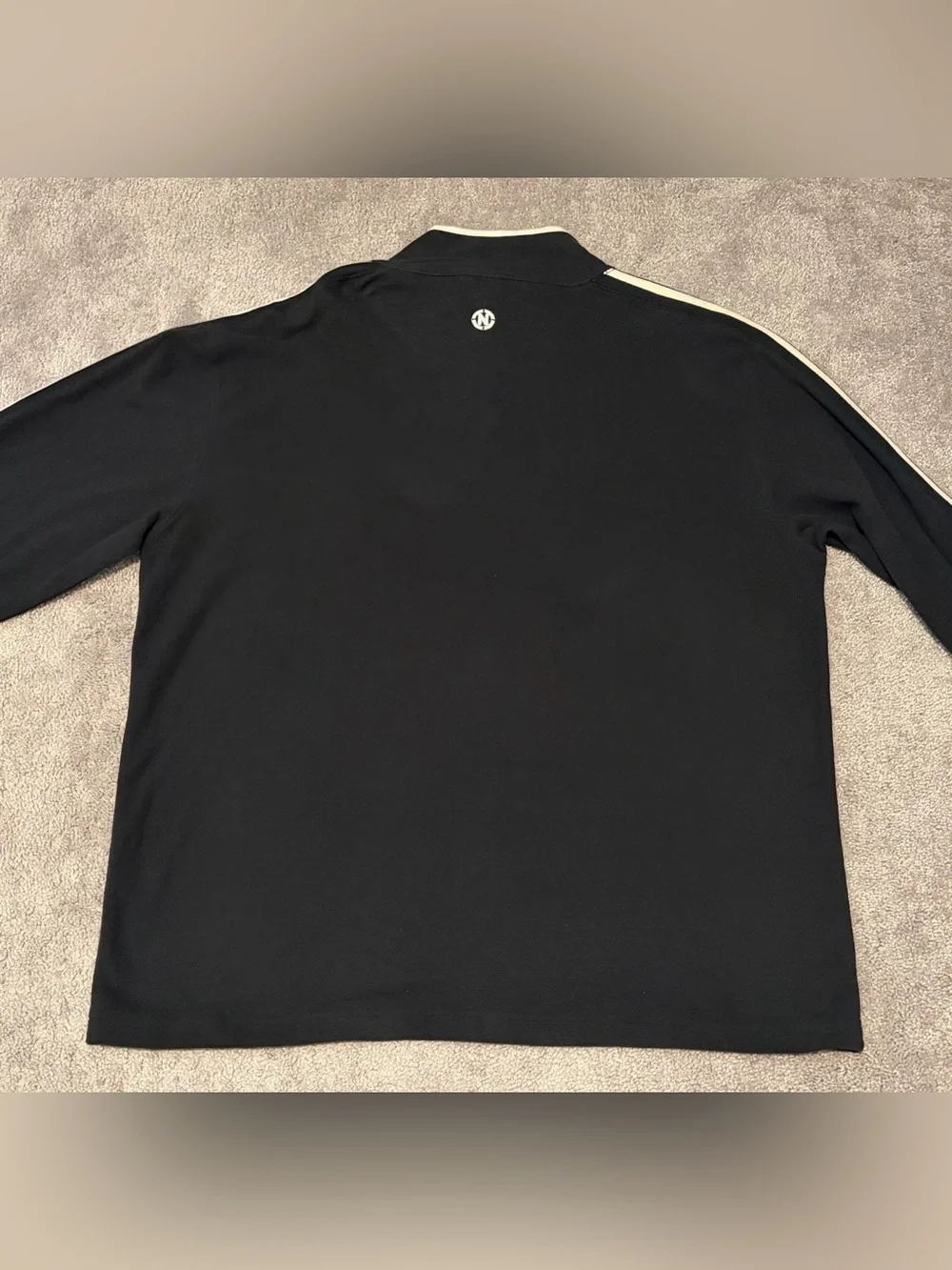 Nautica Jeans Co Men’s Black Pullover Quarter Zip Size 2XL
